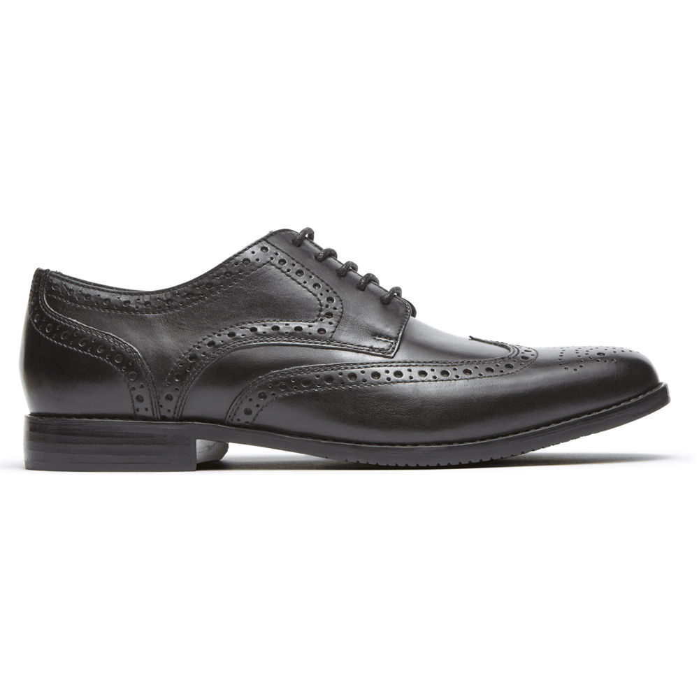 Rockport Lace Up For Mens Black - Style Purpose Wingtip - ZK9065837